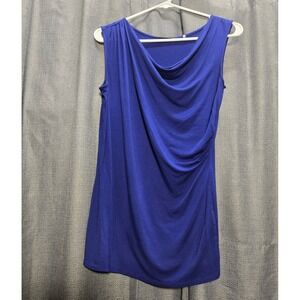 Tahari Cowl Neck Sleeveless Blouse Elegant Casual Top‎ XS